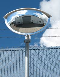 Dome mirrors for enhancing safety and security